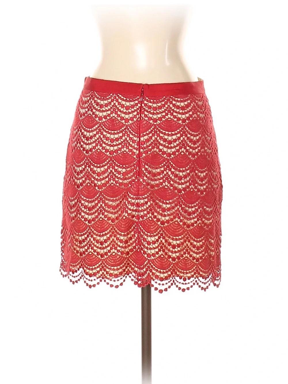 Club Monaco Lace Scallop Hem Skirt - Sz 2 - Picture 2 of 2